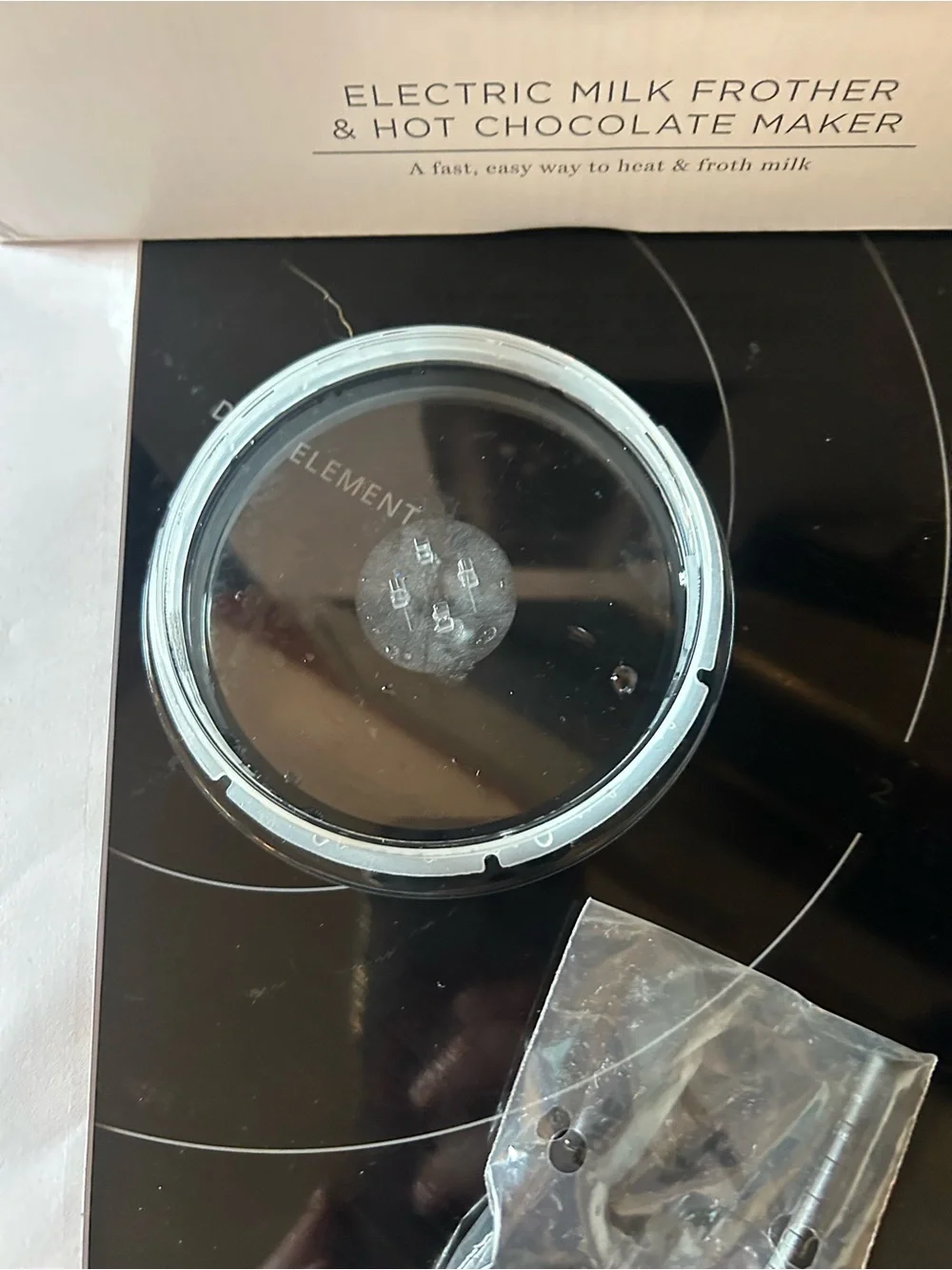 Williams Sonoma Matte Black Electric Milk Frother with Accessories